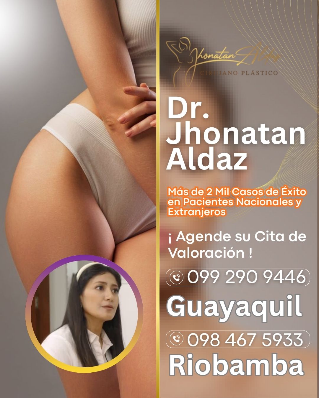 Dr. Jhonatan Aldaz: Lipoescultura en Riobamba -  Liposculpture in Riobamba